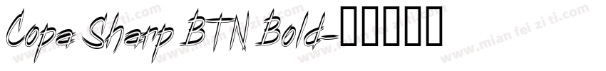 Copa Sharp BTN Bold字体转换
